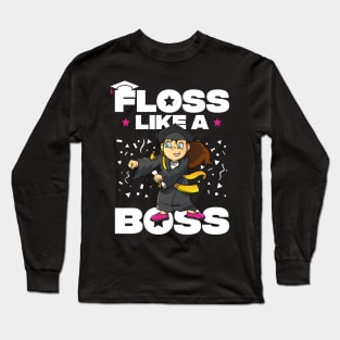 Floss Like A Boss Class Of 2019 Graduation Long Sleeve T-Shirt